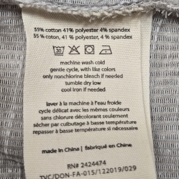 DONNI. Sandwash Cardigan NWT Long Open Front Cotton Blend Size OS - Picture 9 of 9